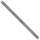 Westcott ZC24 Zero Center Stainless Steel Metal Ruler with NonSlip Cork Base, 24 In, Chrome