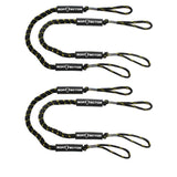 Extreme Max 3006.3236 BoatTector Bungee Dock Line Value 4-Pack - 4', Black/Gold
