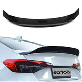 SCITOO ABS Spoiler Wing Fits for 2022-2024 for Honda for Civic 1PC Glossy Black Rear Trunk Spoiler Wing