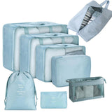 Enakshi 8Pcs/Set Packing Cubes For Travel Clothes Sorting For Home Camping Family Light Blue| Home & Garden|Household Supplies &