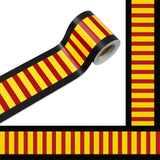 Whaline 32.8ft Back to School Bulletin Board Border Magical Wizard Party Stripe Die-Cut Border Trim for Classroom Chalkboard Wal