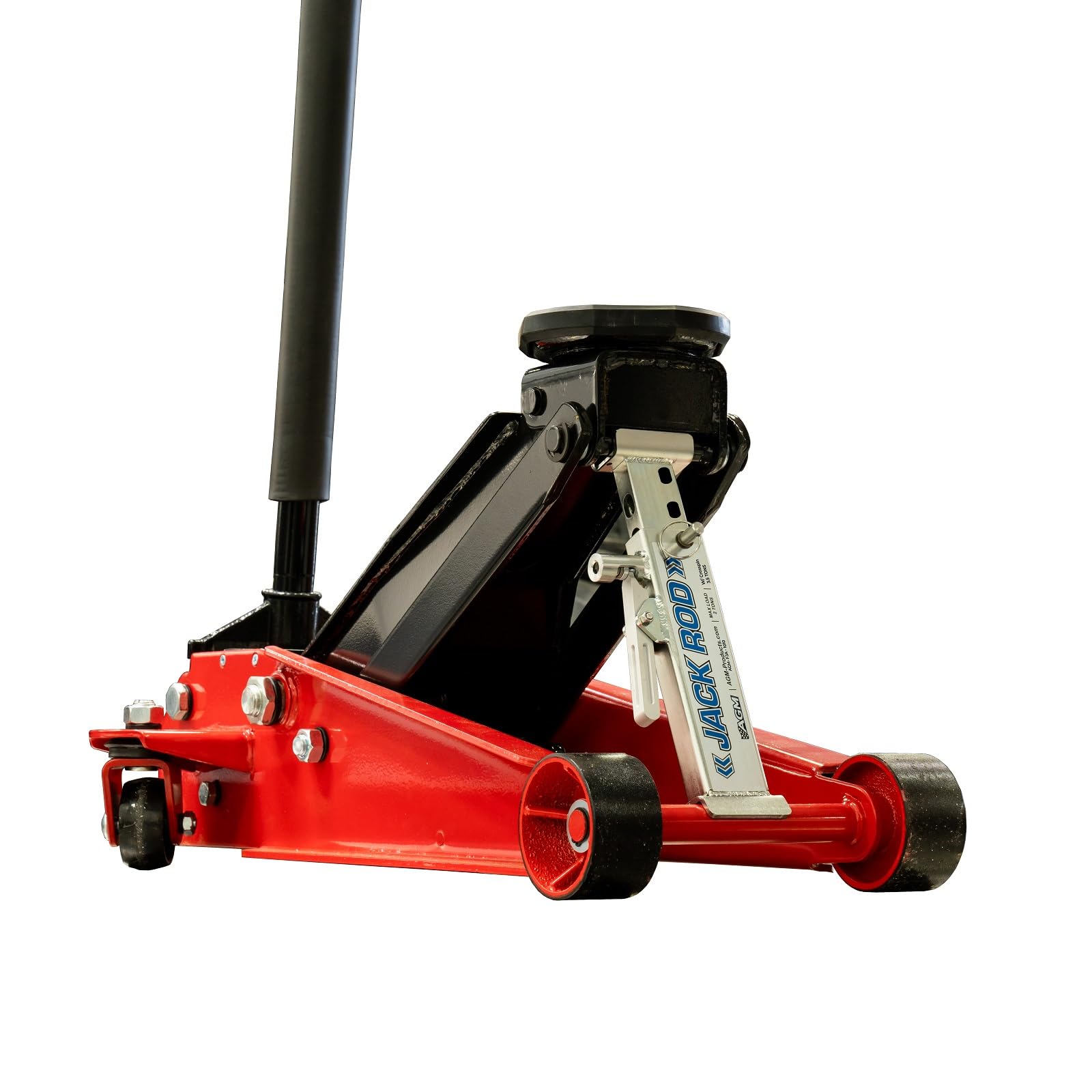 AGM Products Jack Rod - Easy to Use Floor Jack Safety Tool. Rated for 3.5 Tons. Squeeze to Extend, Locks Automatically Squeeze t