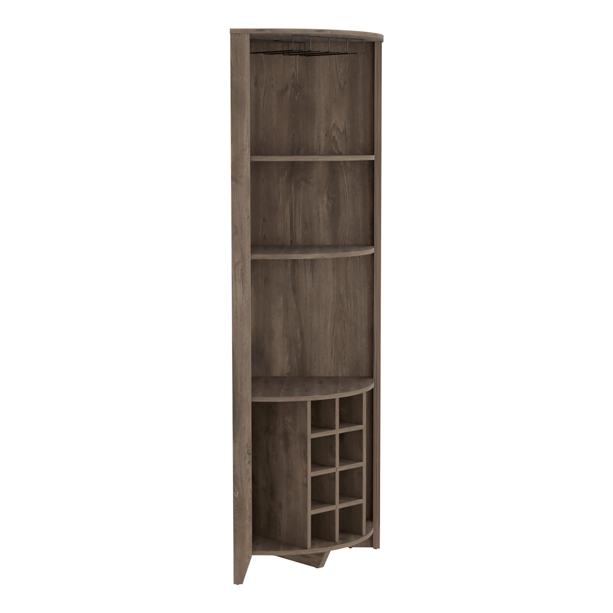 Essential Corner Bar Cabinet -Living Room -Dark Brown
