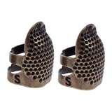Zoomella 2Pcs Sewing Thimble Finger Protector Fingertip Thimble For Craft Accessories S