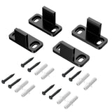 SANKEYTEW 4 Pieces Barn Door Floor Guide Sliding Closet Hardware Plastic Simple Wall Mounted Bottom Track Guide for Doors Includ