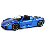 Motor city classics 1:24 2010 Porsche 918 Spyder Blue Optimum Diecast