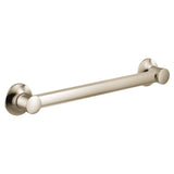 Moen YG0312NL Bathroom Safety 12Inch Stainless Steel Bathroom Grab Bar, Polished Nickel