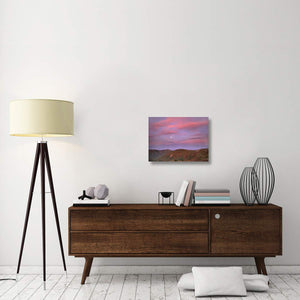 Moon Over Blue Ridge Range And Lost Cove Cliffs, Blue Ridge Parkway, North Carolina-Canvas Art-24X18