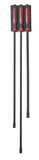 Mayhew Tools 14068 Dominator Pro 3Piece Pry Bar Set, 48, 58 & 44 Curved HeavyDuty Pry Bars, Red