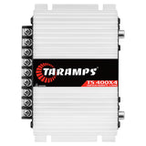 Taramps TS 400X4 White 2 Ohms 400W RMS High Level Car Audio Amplifier