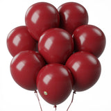 AFTERLOON Biodegradable Balloons Ruby Red 12 Inch 100 Pack, Matte Color Thickened Extra Strong Latex Helium Float, for Baby Show
