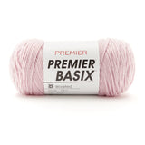 Premier Yarns Basix, Solid Worsted Yarn, Made of Acrylic, Ideal Yarn for Crocheting and Knitting, Blush, 359 Yards