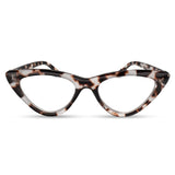Gray Tortoise Cat Eye Reading Glasses for Women with Sturdy Made - Spring Hinges Eyeglasses Frame - Cateye Womens Readers - Tren