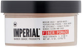 Imperial Barber Fiber Pomade - Medium Hold Water-Based High Sheen Formula with Texturizing Fibers 6 oz for Men's Hair Styling