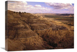 Badlands In Theodore Roosevelt National Park, North Dakota-Canvas Art-24X18