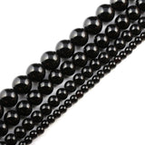 Natural Black Onyx Beads for Jewelry Making 14mm Round Semi Precious Gemstone 15 inch(28pcs/Strand)