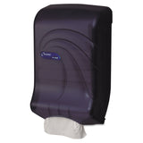 San Jamar T1790TBK Ultrafold Multifold/CFold Towel Dispenser, Oceans, Black, 11 3/4 x 6 1/4 x 18