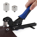 Newdeli Grommet Tool 3/8 inch Desktop Grommet Press Plier with Interchange 1/4 inch Grommet Die 10mm 6mm Punch Eyelet Tool for F