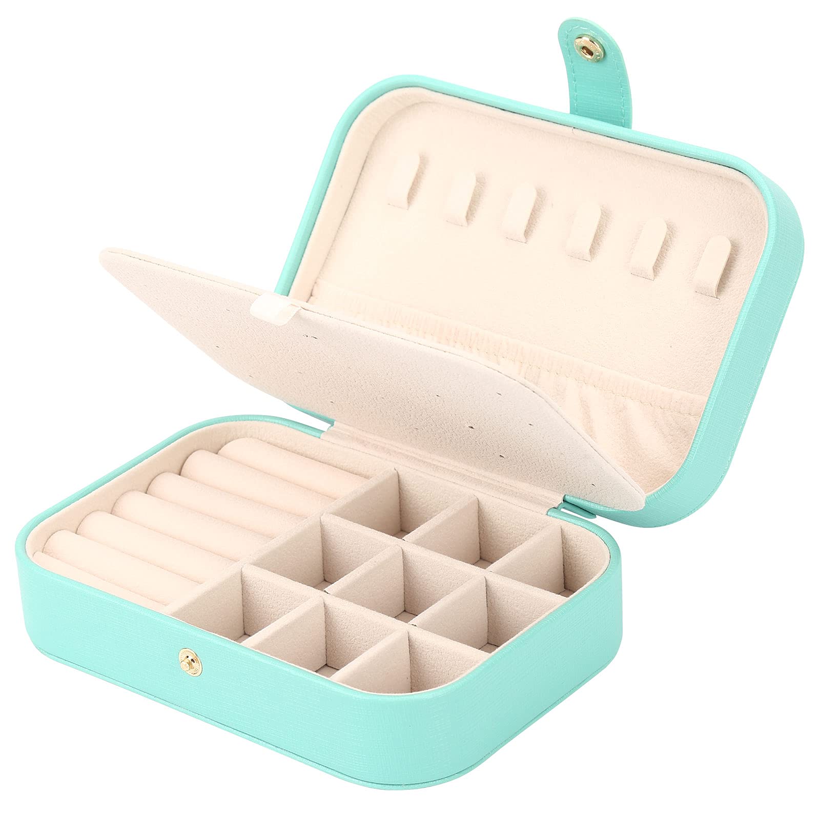 FEISCON Jewelry Box, Travel Jewelry Organizer Case Small Jewelry Storage and Organizers Craft Containers Travel Mini Organizer/G
