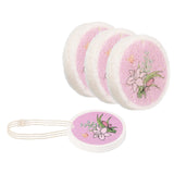 uxcell 6Pcs Cellulose Sponges, Round Kitchen Clean Sponges NonScratch Compressed Dish Scrubber with Floral Pattern for Kitchen 