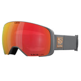 Giro Comp Ski Goggles - Snowboard Goggles for Men and Women - Carbon Vista View Strap with Vivid Ember/Vivid Infrared Lenses