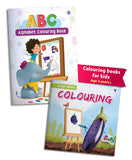 Vegetable & ABCD Alphabet Colouring, Art & Craft Book for Kids | Pack of 2