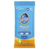 Pledge Multisurface Wipes, Fresh Citrus, 25 Wipes Per Pack (12 Packs)
