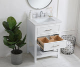 Elegant Decor 24 Inch Single Bathroom Vanity In Blue
