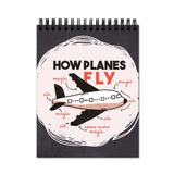 Vprint Travelling In Aeroplane Travel Spiral Wiro Unruled Blank Pages Notebook Diary Journal Drawing Book Black Paper A4 (Size