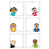 CTP Stick Kids 6 CutOuts Learning Dcor Accents for Classroom (Creative Teaching Press 10679)