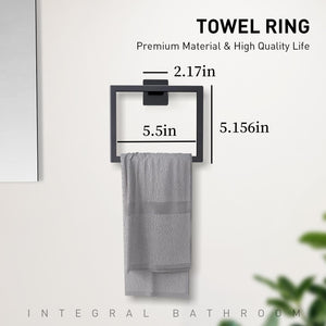 10-Pieces Brushed Silver Bathroom Accessories Set, Stainless Steel Bathroom Hardware Set, Towel Racks for Bathroom Wall Mounted