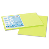 Pacon 103425 Tru-Ray Construction Paper, 76 lbs, 12 x 18, Brilliant Lime, 50 Sheets/Pack