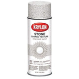 Krylon K18202 Coarse Stone Texture Finish Spray Paint, Charcoal Sand, 12 Ounce
