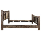 Montana Homestead Queen Bed With Stained And Lacquered Finish Mwhcqbsllzelk