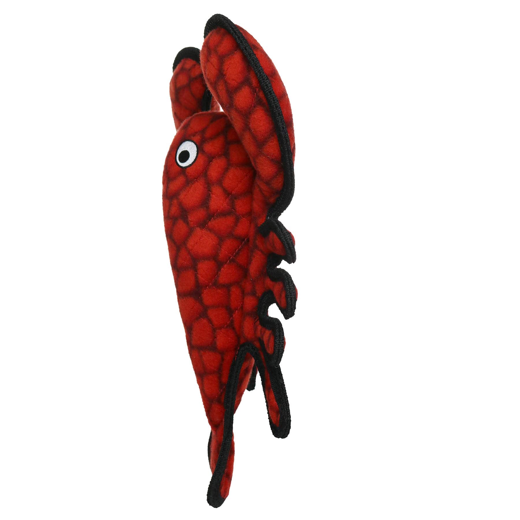 TUFFY - World's Tuffest Soft Dog Toy - Ocean Larry Lobster -Squeakers - Multiple Layers. Made Durable, Strong & Tough. Interacti