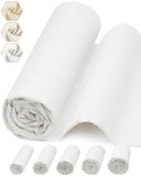 FIVEIZERO 100% Cotton Muslin Fabric by The Yard,63in x 1yd White Bleached Cotton Muslin Cloths-Medium Weight Beige Calico Fabric