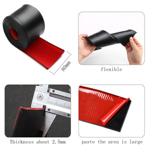 13ft*3.15in [Side] [Skirt]s Protector, [Universal] Rubber [Anti]-[Scratch Edge Guards for Cars, Sedans, Truck, SUV Bumper (Black