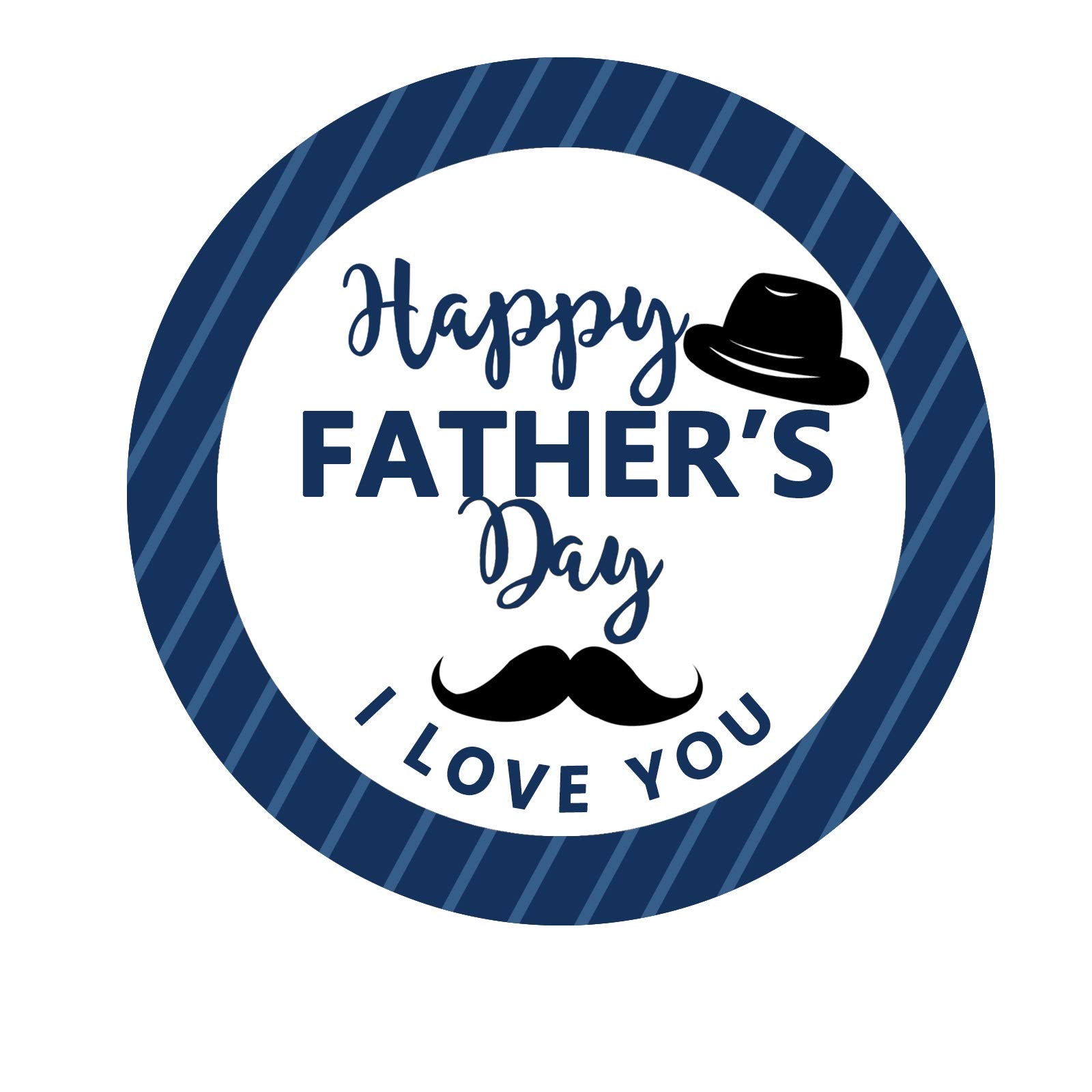 Happy Father's Day Envelope Seals Labels Stickers Party,2 Inch Father's Day Gift Wrap Circle Labels for Party Favor,500 Stickers