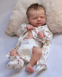 Zero Pam Realistic Reborn Baby Dolls Girls with Hair, Lifelike 18 Inch 45 CM Full Body Soft Vinyl Newborn Sleeping Toddler Girl 