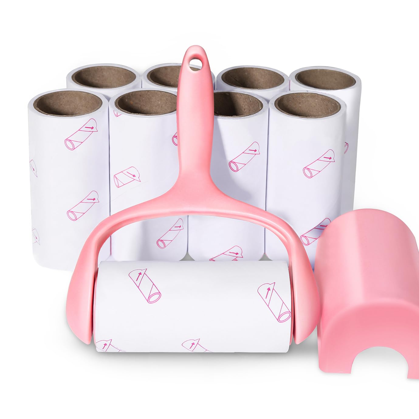 Lint Roller, 9 Refills 540 Sheets,Super Sticky Pet Hair Remover Kit, Yqmajim Adhesive Lint Brush For Clothes,Carpet,Car Seats,Du