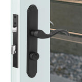 ReigaHood US Flat Slot Storm Door Handle Complete Set Fits for Larson and Wright Screen Door Hardware, 2-1/2 Handle PZ, 7/8 Back