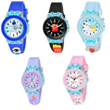 On Time Octus Kids Analouge Multi-Color Light Cute 3D Cartoon Character Boys And Girls Watch |Random Color And Design (Kd-5 Pcs 