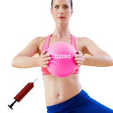 CIZEBO Pilates Ball 8 inch, Small Exercise Ball Between for Knees with Needle Pump for Core Workout & Physical Therapy Yoga PT, 