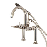 Kingston Brass Ae8106Dl Concord Clawfoot Tub Faucet, 9.31 X 6.94 X 4.69, Polished Nickel