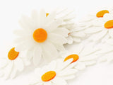Summer-Ray 50 Double Layer Felt Daisy Laser Cutout Applique Embellishment 40mm (1-9/16)