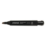 Universal UNV07050 Broad Chisel Tip Permanent Marker Black (36/Pack)