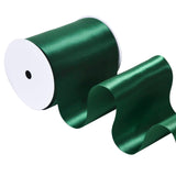 Ribest Forest Green Double Faced Satin Ribbon, 4 Inch 5 Yard Ribbon for Crafts Gift Wrapping Bows Wedding Party Decoration Bouqu