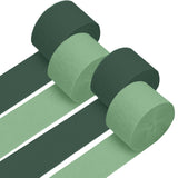 4 Crepe Paper Streamers Rolls, 328ft Sage Green Crepe Paper for Birthday Baby Shower Gender Reveal Wedding Party Decoration (1.8