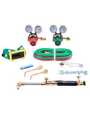 VEVOR Oxygen Acetylene Torch Kit, Gas Welding Cutting Torch Kit, 12PCS Oxy Acetylene Brazing Tool Set with 177 inches Twin-Hose,