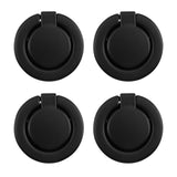 Pastlla 4Pcs Flush Ring Pull Round Recessed Pull Handle Knob Finger Flush Pull Handle Hidden Concealed Plane Drawer Door Pull, Z